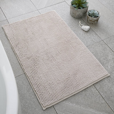 Catherine Lansfield Bathroom Bobble Bath Mat Natural