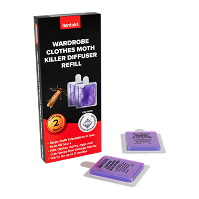 Rentokil Wardrobe Clothes Moth Killer Diffuser Refill from B&Q