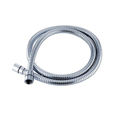 B&Q -  Chrome Effect Stainless Steel Shower Hose(L)1.25M