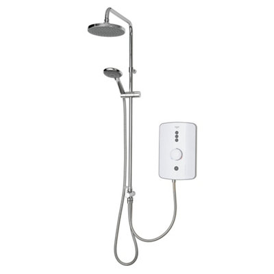 Triton Amala Duelec® White Manual Electric Shower9.5Kw from B&Q