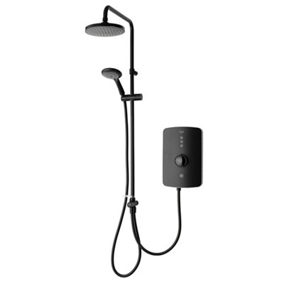 Triton Amala Duelec® Matt Black Manual Electric Shower9.5Kw from B&Q