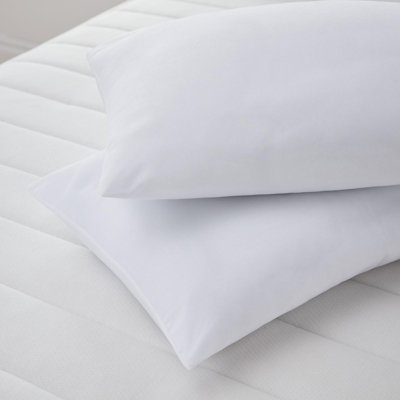 OHS Pair Of 2 Soft Touch Support Medium Bounce Back Pillows from B&Q