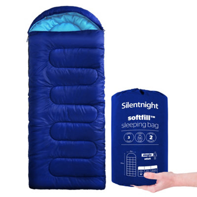 Silentnight Camping Collection Adult Sleeping BagBlue from B&Q