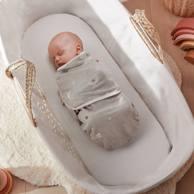 Silentnight Safe Nights 3 X Pack Swaddles - Velcro Tab Fastening - Celestial Moon And Star Print - Image 8