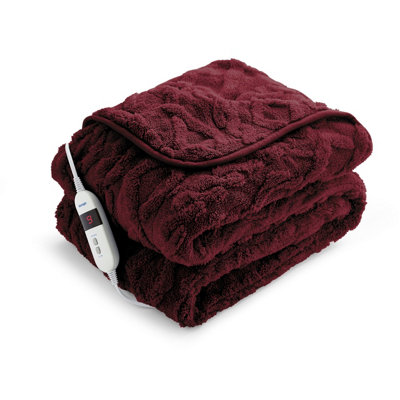 Silentnight Luxury Super Cosy Heated Throw - Berry - Image 5