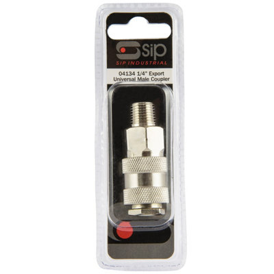 Sip Type 25 Euro Coupler 1/4" Bsp Male ThreadL3 X W4.5 X H14 Cm from B&Q