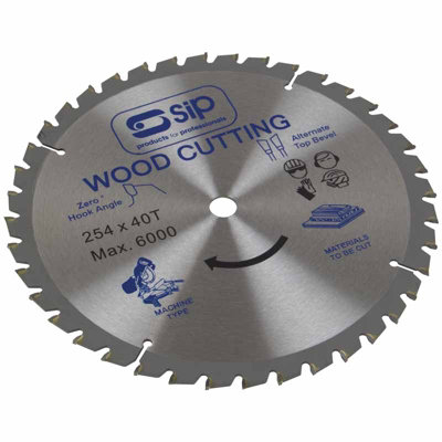 Sip 254mm X 16mm Tct 40T Circular Saw Blade from B&Q