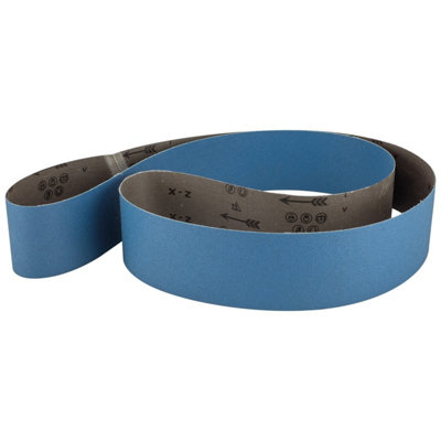 Sip 2000mm X 75mm P80 Zirconium Linisher Belt For 01948L98 X W8 X H0.5 Cm from B&Q