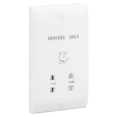 Greenbrook Shas Dual Voltage Shaver Supply Unit Socket 230 Volt / 115 Volt from B&Q