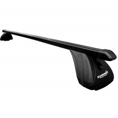 2X Summit Premium Roof Rack Cross Bars Steel Fixed Point Multi-Fit Lockable from B&Q