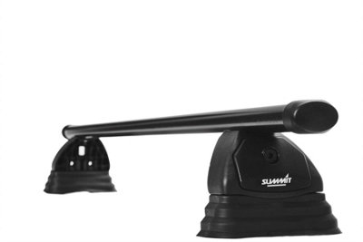 2X Summit Premium Roof Rack Cross Bars Steel Fixed Point Multi-Fit Lockable from B&Q