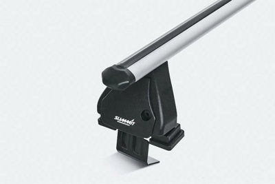 2X Summit Premium Roof Rack Cross Bars Alumunium Standard Multi-Fit Lockable from B&Q