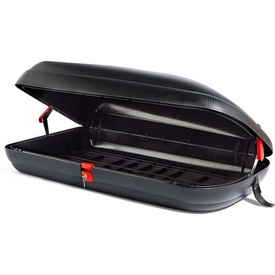 Summit Carbon Fibre Roof Box 320 Litre CapacitySingle Opening from B&Q
