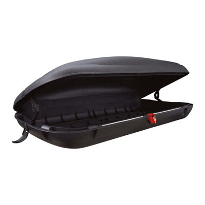 Summit Carbon Fibre Roof Box 400 Litre CapacitySingle Opening from B&Q