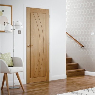 Xl Joinery Internal Salerno Oak Fire Door 1981 X 762 X 44mm (30") from B&Q