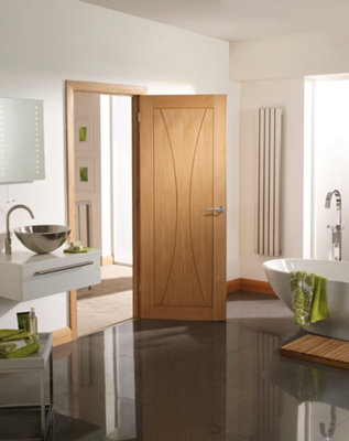 Xl Joinery Internal Verona Oak Fire Door 1981 X 686 X 44mm (27") from B&Q