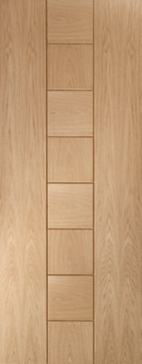 Xl Joinery Internal Oak Messina Door 1981 X 533 X 35mm (21") from B&Q