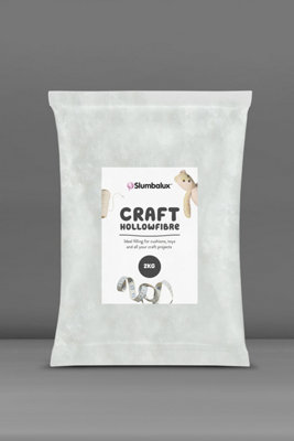 Slumberlux Slumbalux Home Décor & Crafting Hollowfibre Toy Stuffing 2Kg Bag from B&Q