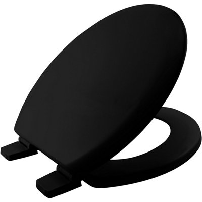 Bemis Black Moulded Wood Toilet Seat from B&Q