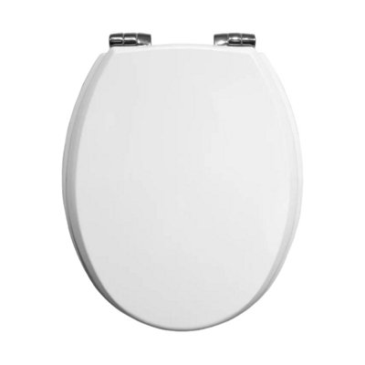 Bemis Canyon Ultra-Fix Moulded Wood Slow Close Toilet Seat from B&Q