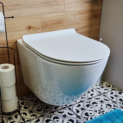 Bemis Toledo Slim Top Fix Slow Close Quick Release Toilet Seat100F02000 from B&Q