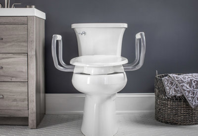Bemis Pure Care 750 Plus Raised Seat With Handles from B&Q