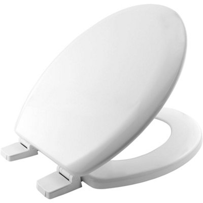 Bemis White Moulded Wood Toilet Seat from B&Q