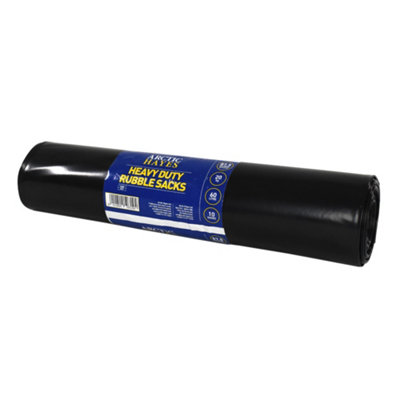 Arctic Hayes Heavy Duty Rubble Bags (Roll Of 10 Black Bags) Brs1 from B&Q
