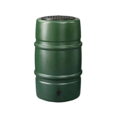 Strata Harcostar 227L Standard Water ButtGreen Recycled HdpeIncludes Hose Coupler Tap & Child Safe Lid227L Capacity from B&Q