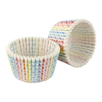 Tala Pack Of 32 Grad Rainbow Dot Baking Cases from B&Q