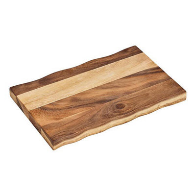 Tala Rectangular Natural Acacia Wavey Board from B&Q