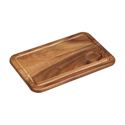 Tala Medium Groove & Recess In Lacquered Acacia Serving Board from B&Q