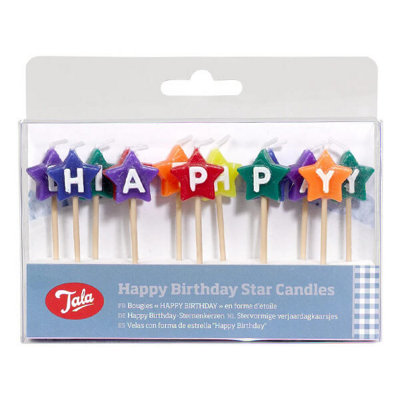Tala Happy Birthday Star Candles from B&Q