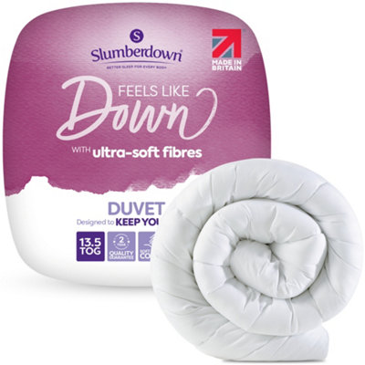 B&Q -  Feels Like Down King Duvet 13.5 Tog Duvet