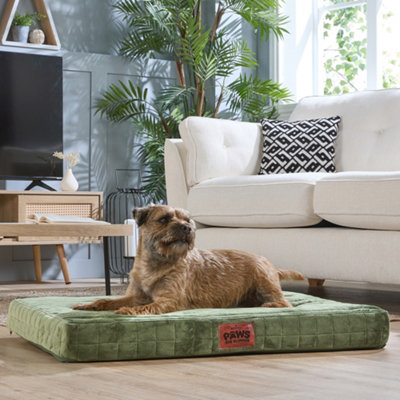 Slumberdown Paws For Slumber Orthopedic Pet BedGreenMedium from B&Q