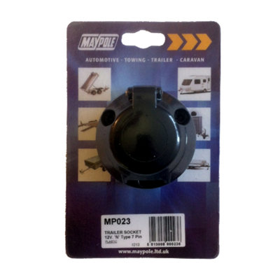 B&Q -  12N 7 Pin Plastic Trailer Socket