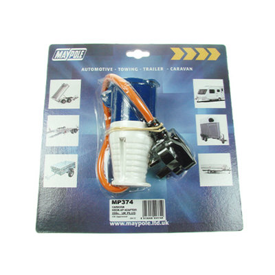 Maypole Uk Hook Up Adaptor 230V Mains Conversion Plug Camping Caravan Motorhome from B&Q