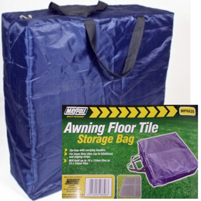 Maypole Awning Tile Floor Mat Carpet Storage Bag Caravan Motorhome Tent 62Cm