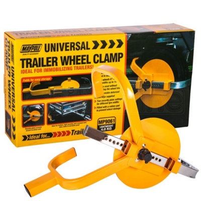 Maypole Heavy Duty 8""- 10"" Car Van Trailer Caravan Security Wheel Clamp Lock - Image 4