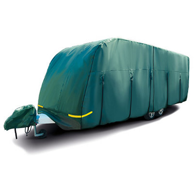 B&Q -  Mp9532 Green 4-Ply Caravan Cover (4.1-5M)