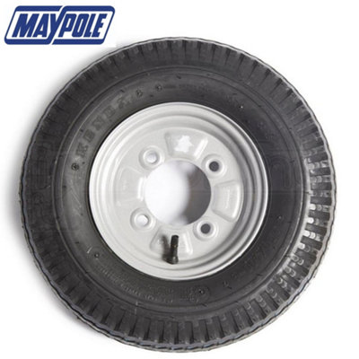 Maypole Wheel & Tyre 4" X 8" Fits Trailer High Speed Motorhome Caravan Spare from B&Q