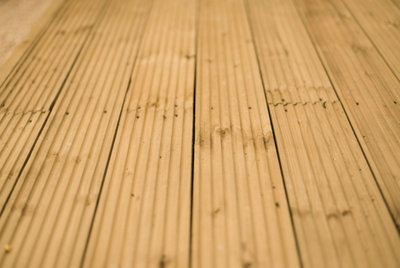 Forest Garden Patio Wooden Deck Board - 2.4M - Pack Of 20