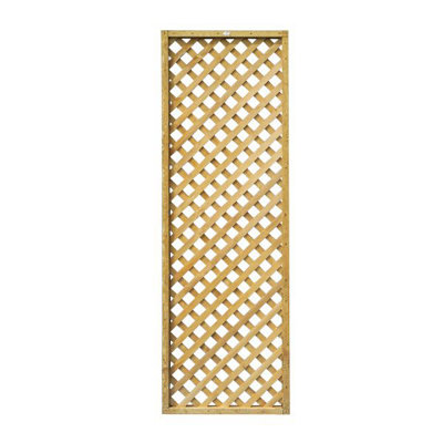B&Q -  6Ft Diamond European Softwood Trellis Panel (W)61Cm X (H)183Cm