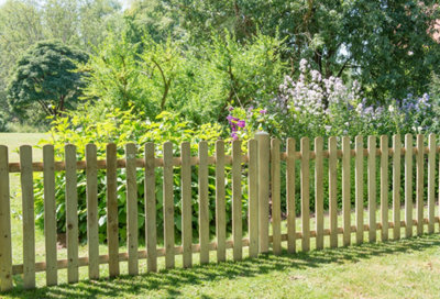 Forest Garden 6Ft X 3Ft (1.8M X 0.9M) Pressure Treated Heavy Duty Pale Fence PanelPack Of 4 from B&Q