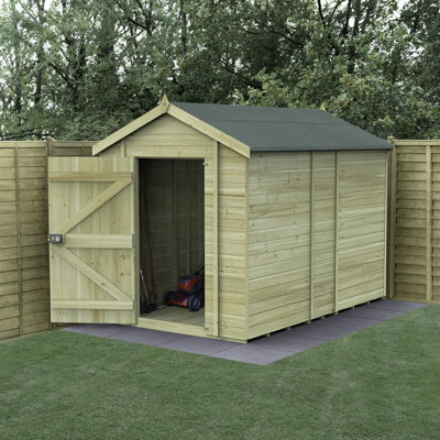 Forest Garden 10X6 Apex Shed Timberdale 25Yr Guarantee Tongue And Groove Pressure Treated  No Window