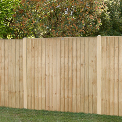 Shop closeboard fence panels.