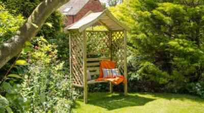 B&Q -  Parisienne Wooden Garden Arbour