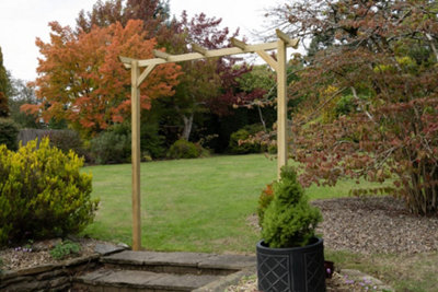 B&Q -  Hanbury Wooden Garden Flat Top Arch