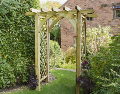 Forest Garden Ultima Wooden Garden Pergola Arch from B&Q