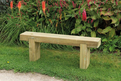 Forest Garden Sleeper Bench Wooden Garden1.2M from B&Q